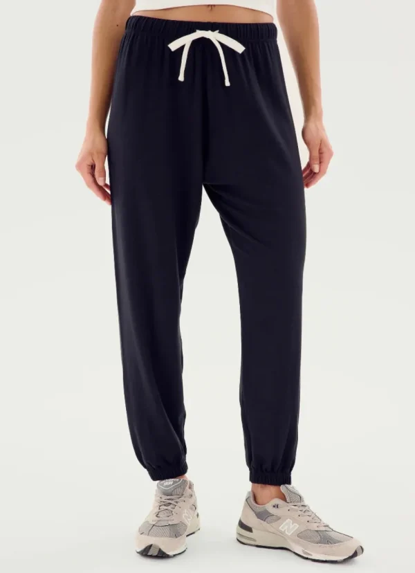 New Splits59 Andie Oversized Fleece Sweatpant Black