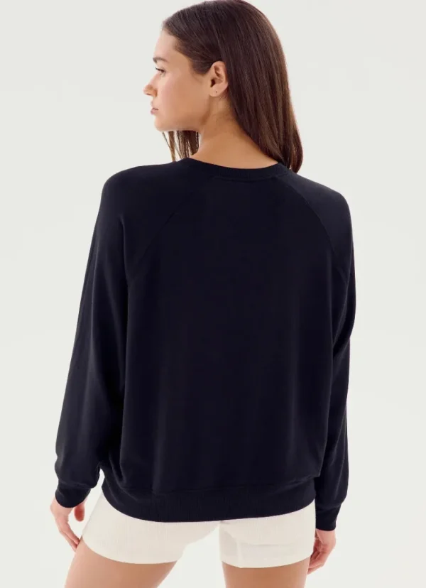 Online Splits59 Andie Oversized Fleece Sweatshirt Black