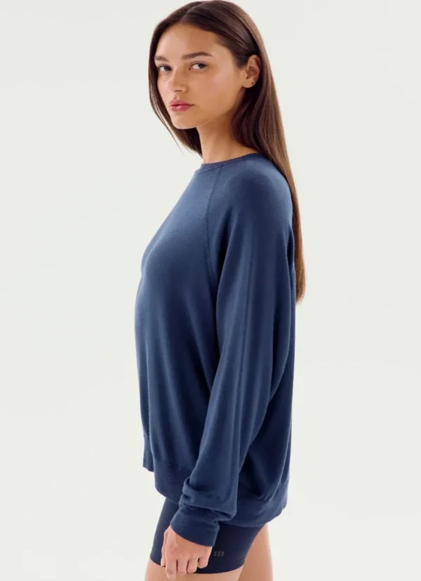 Clearance Splits59 Andie Oversized Fleece Sweatshirt Indigo