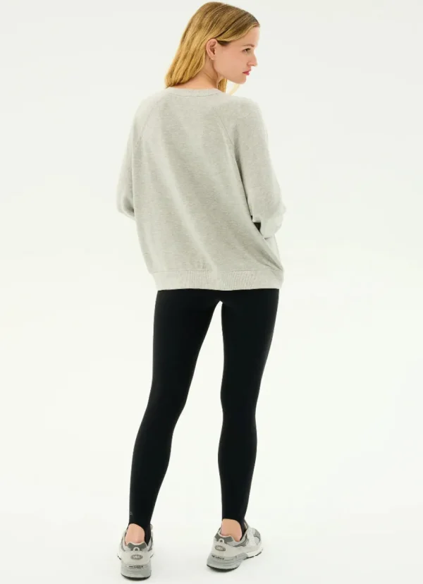 Discount Splits59 Andie Oversized Fleece Sweatshirt Heather Grey