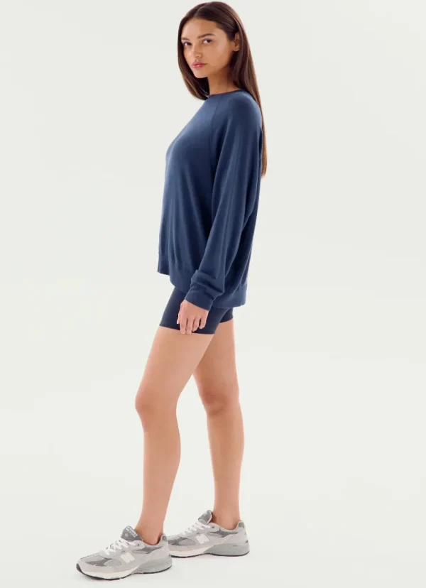 Clearance Splits59 Andie Oversized Fleece Sweatshirt Indigo