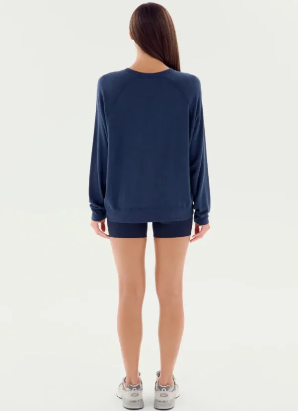 Clearance Splits59 Andie Oversized Fleece Sweatshirt Indigo