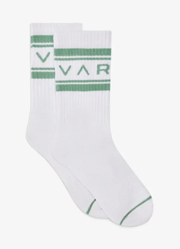 Fashion Varley Astley Active Sock White/Cool Sage