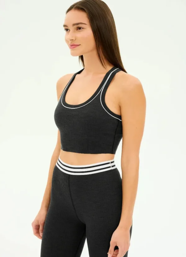 Clearance Splits59 Bailey Active Rib Bralette Heather/Graphite