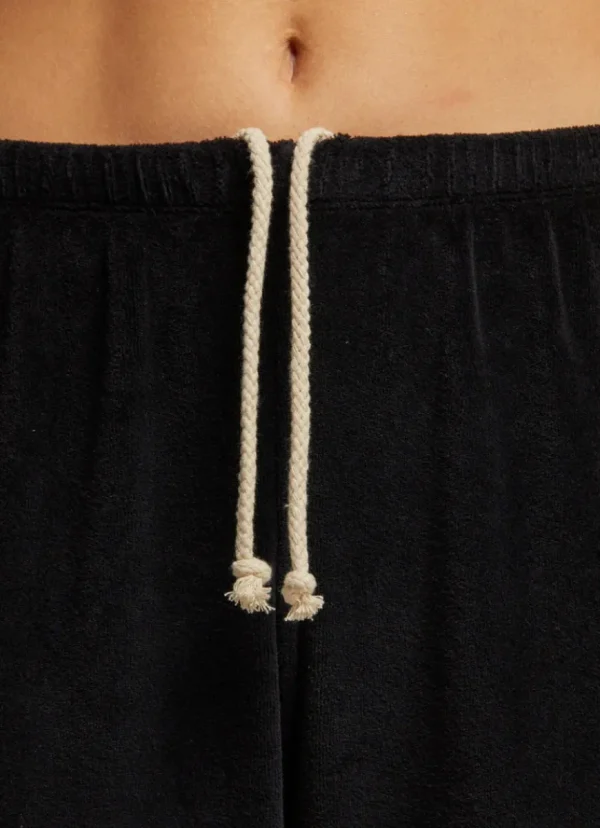 Sale perfectwhitetee Bailey Velour Jogger Black