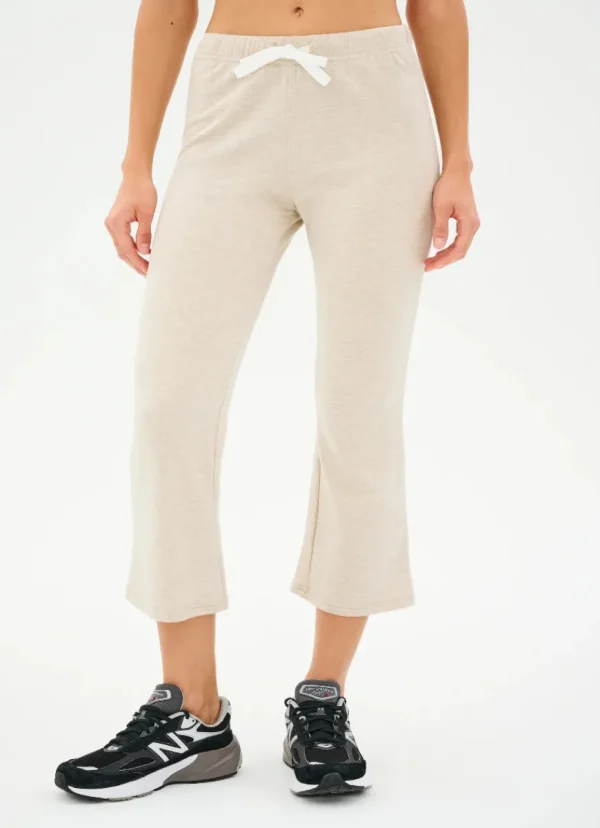 Sale Splits59 Brooks Fleece Cropped Flare Oatmeal/White