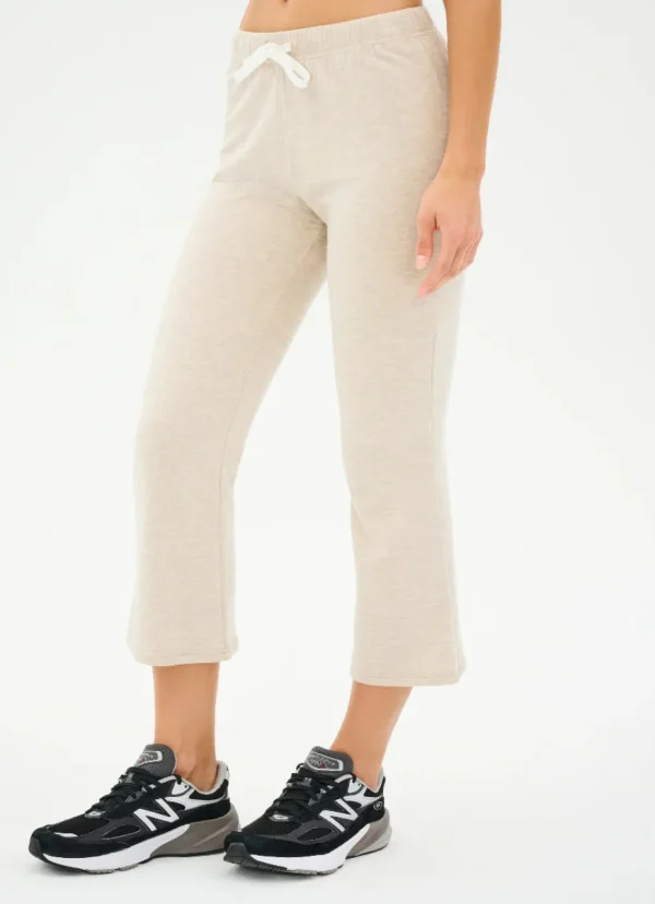 Sale Splits59 Brooks Fleece Cropped Flare Oatmeal/White