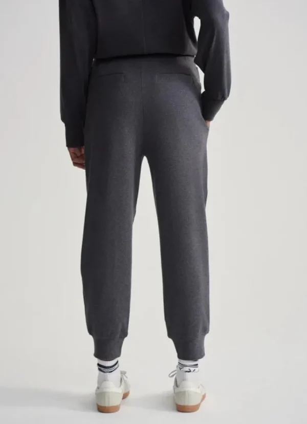 New Varley Brushed Rib Slim Cuff Pant 25” Black Marl