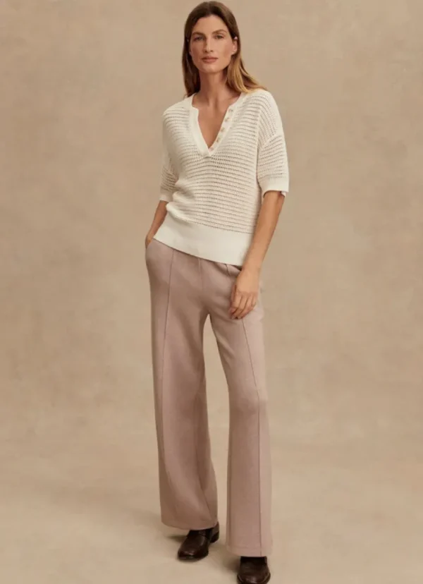 Sale Varley Callie Knit Top Egret