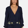 Clearance Lauren Moshi Camas Rock N Roll Star Cardigan Dark Navy