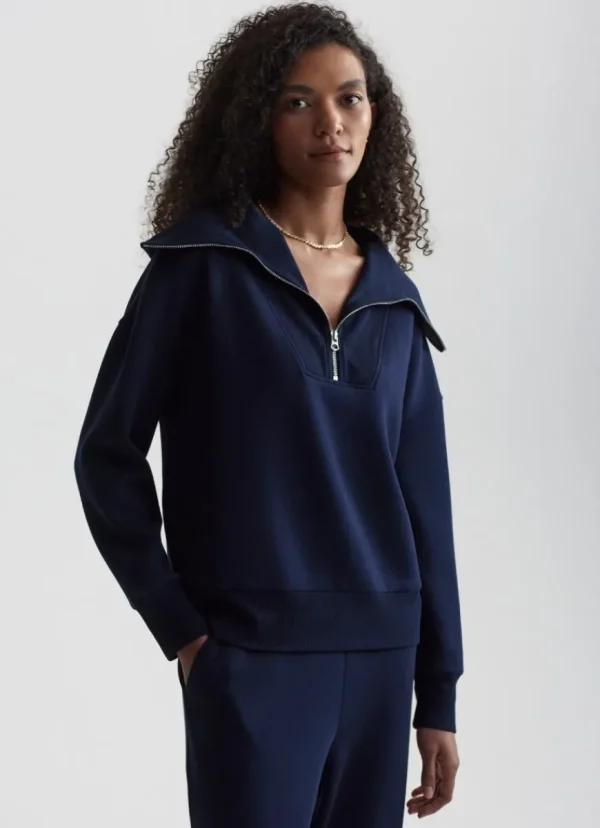 Best Varley Catherine Half Zip Sweat Navy