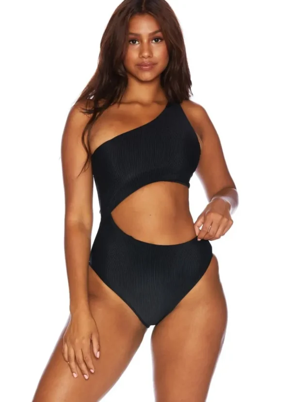Outlet BEACH RIOT Celine One Piece Black