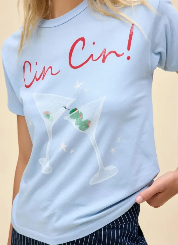 Best DAYDREAMER Cin Cin! Ringer Tee Powder Blue