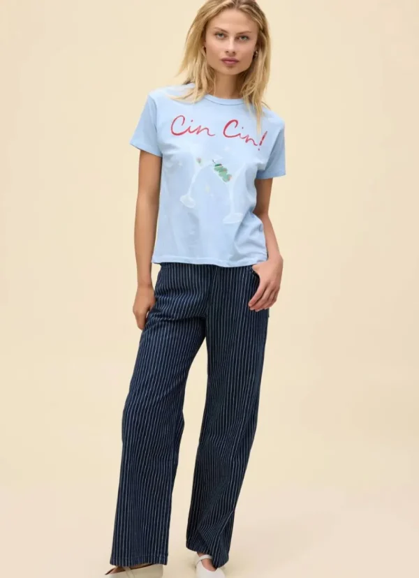 Best DAYDREAMER Cin Cin! Ringer Tee Powder Blue