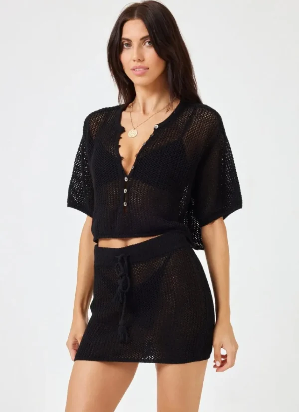 Sale LSPACE Coast Is Clear Skirt Black