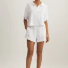 Sale Polo Ralph Lauren Collar Shirt And Short Set White