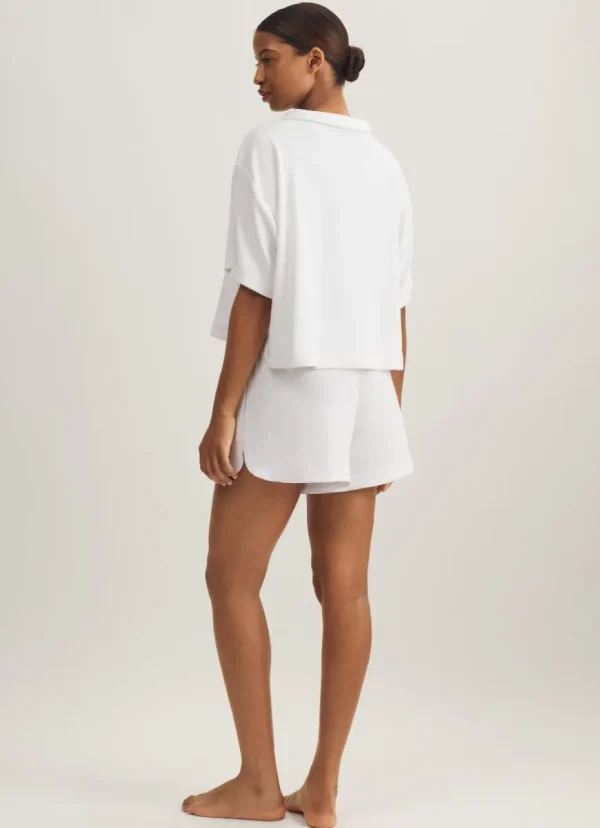 Sale Polo Ralph Lauren Collar Shirt And Short Set White