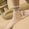 Outlet relevé Crew Socks White/Black