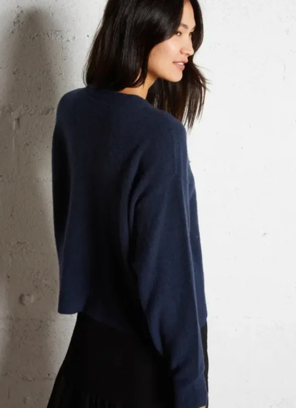 New American Vintage Damsville Cardigan Navy Blue