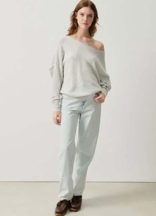 Clearance American Vintage Damsville Pullover Gris Chine