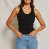 Online perfectwhitetee Debbie Tank Black