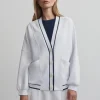 Discount Varley Decker Off-Court Cardigan White