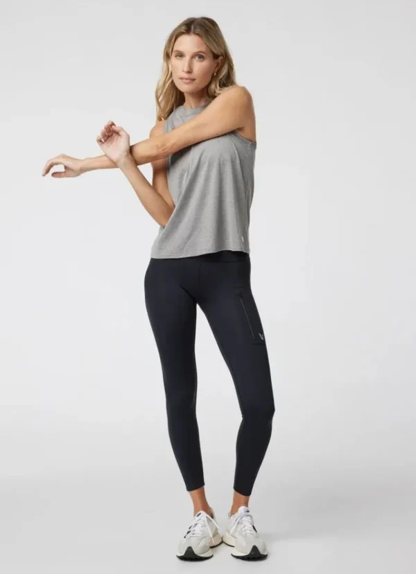 Outlet vuori Energy Top Long Heather Grey