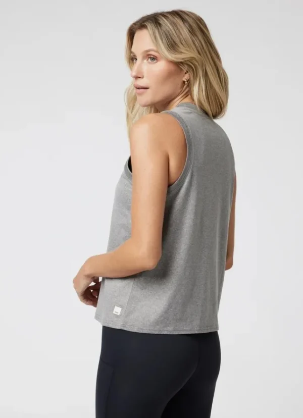 Outlet vuori Energy Top Long Heather Grey