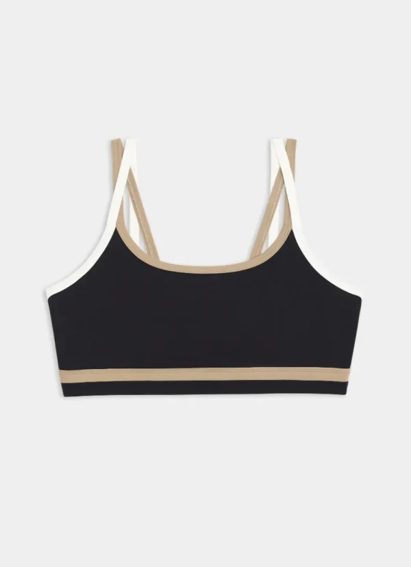 Discount Splits59 Eva Rigor Double Strap Bra Black/Latte