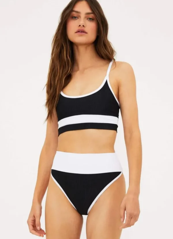 Fashion BEACH RIOT Eva Top Black/White
