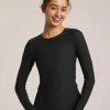 Outlet Beyond Yoga Featherweight Classic Crew Pullover Darkest Night