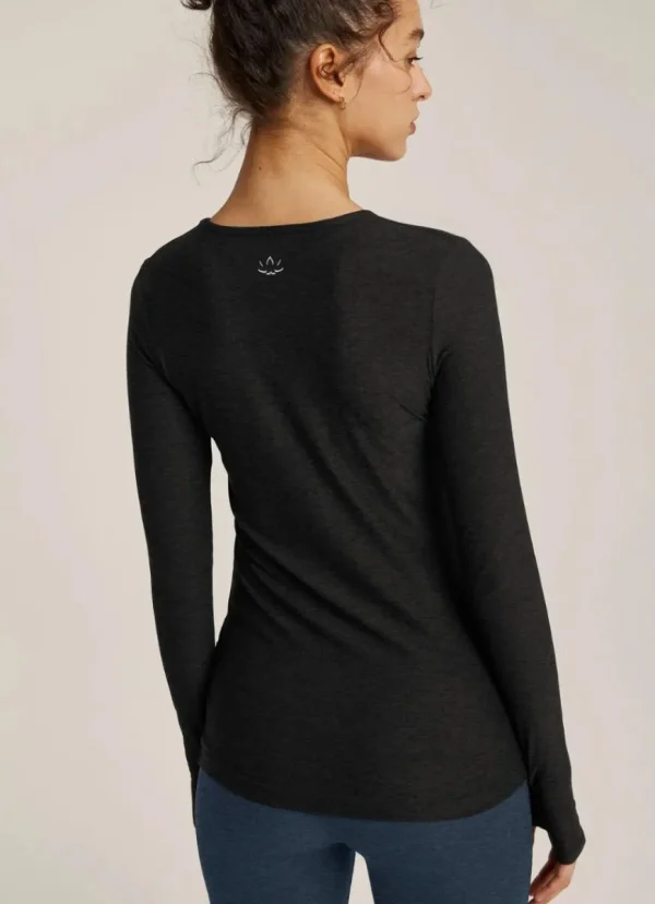 Outlet Beyond Yoga Featherweight Classic Crew Pullover Darkest Night