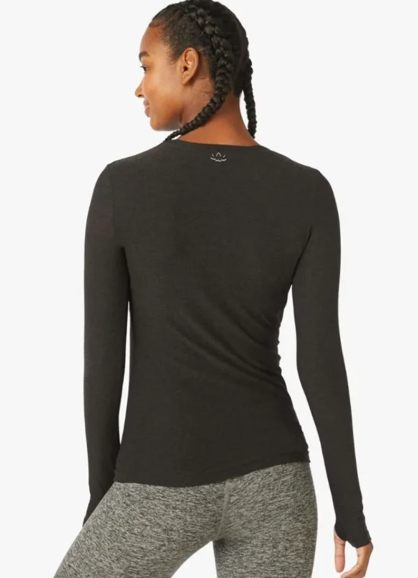 Outlet Beyond Yoga Featherweight Classic Crew Pullover Darkest Night