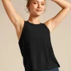 New Beyond Yoga Featherweight Rebalance Tank Darkest Night