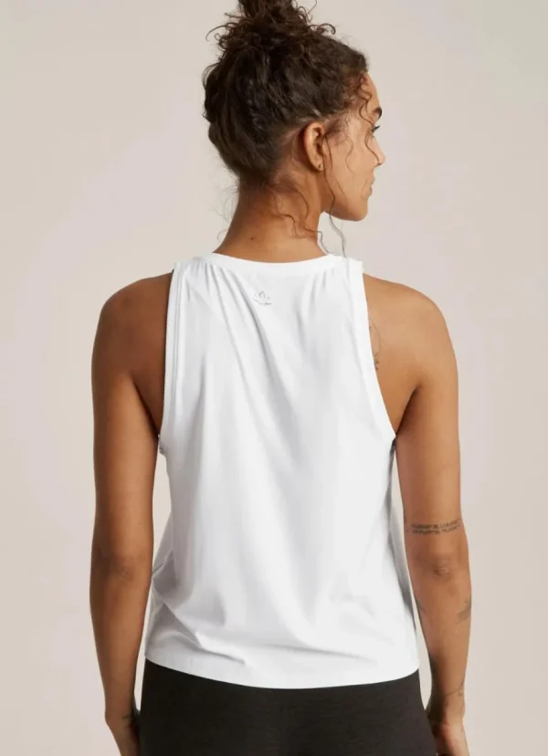 Best Beyond Yoga Featherweight Rebalance Tank Cloud White