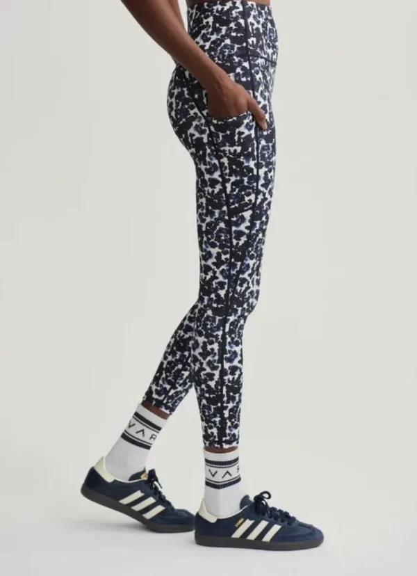 Clearance Varley Form High Pocket Legging 25” Ink Black Floral