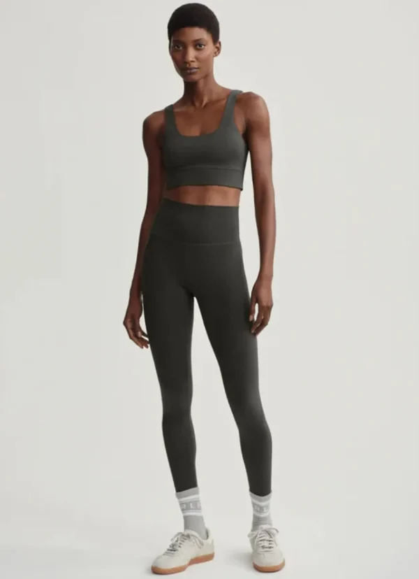 New Varley FreeSoft High Rise Legging 25” Dark Green Resin