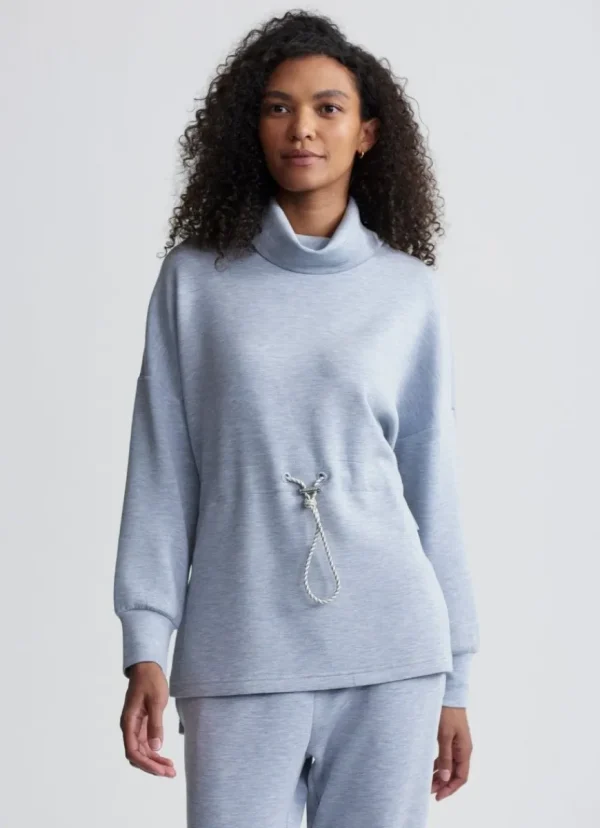 Online Varley Freya Sweat Mid Blue Marl