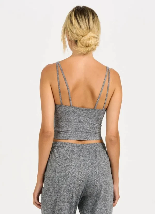 Hot vuori Halo Performance Crop Grey Heather