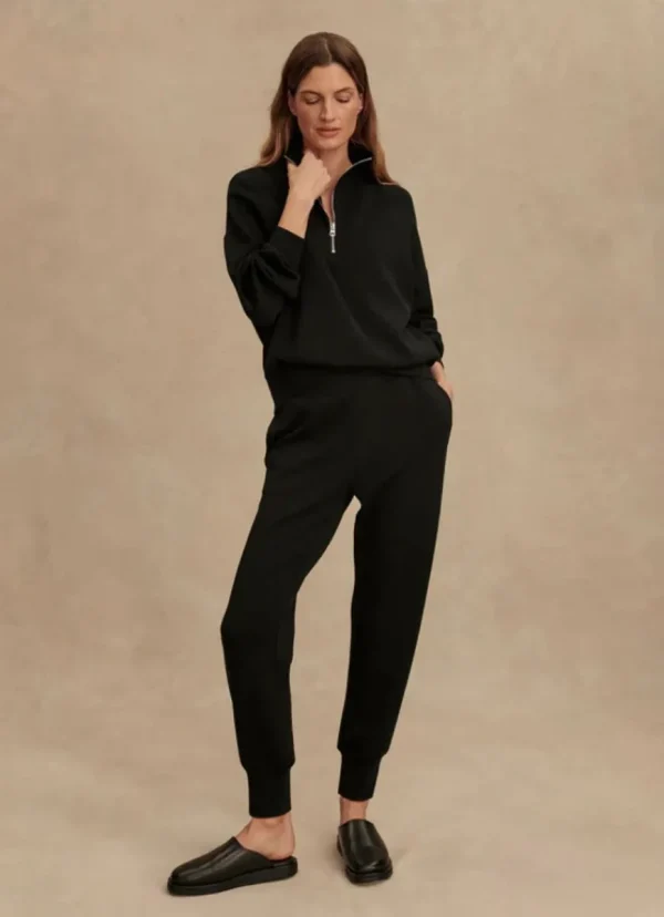 Discount Varley Hawley Half Zip Sweat Black