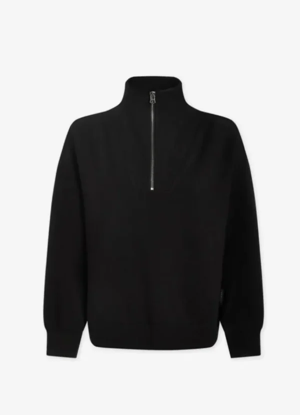 Discount Varley Hawley Half Zip Sweat Black