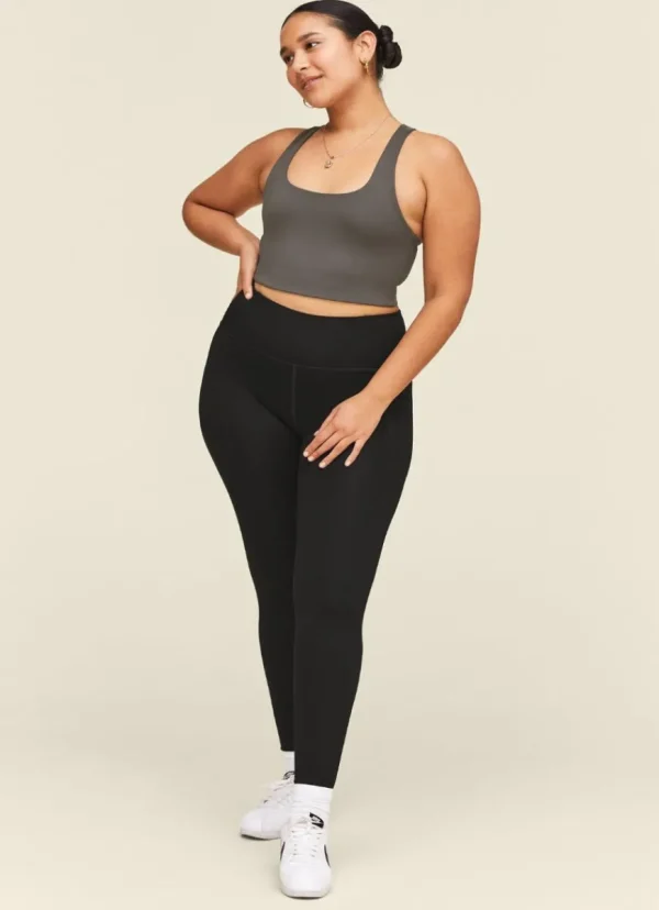Fashion Girlfriend Collective High Rise Compressive Legging 28.5" Inseam / Full Length Black