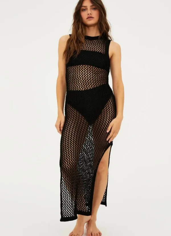 New BEACH RIOT Holly Dress Black