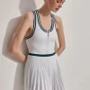 Best Varley Jane Court Dress 28” White/Forest
