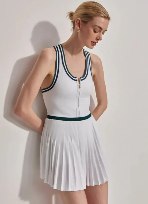 Best Varley Jane Court Dress 28” White/Forest