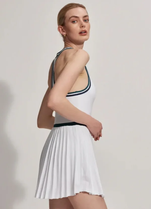 Best Varley Jane Court Dress 28” White/Forest
