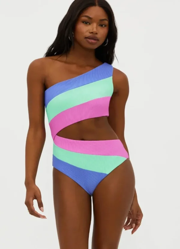 Best BEACH RIOT Joyce One Piece High Tide Colorblock