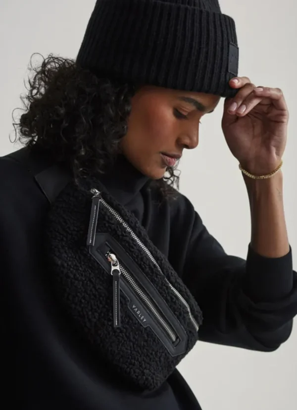 Fashion Varley Kansa Sherpa Belt Bag Black