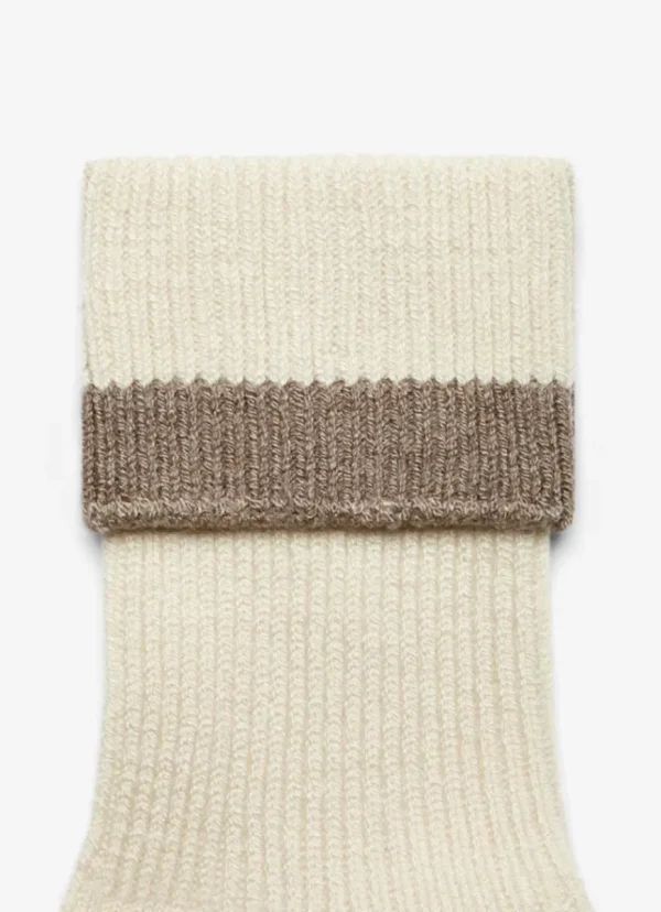 Clearance Varley Kerry Plush Roll Top Sock Egret/Sandshell