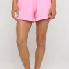 New Spiritual Gangster Kia Mid Rise Short Neon Rose